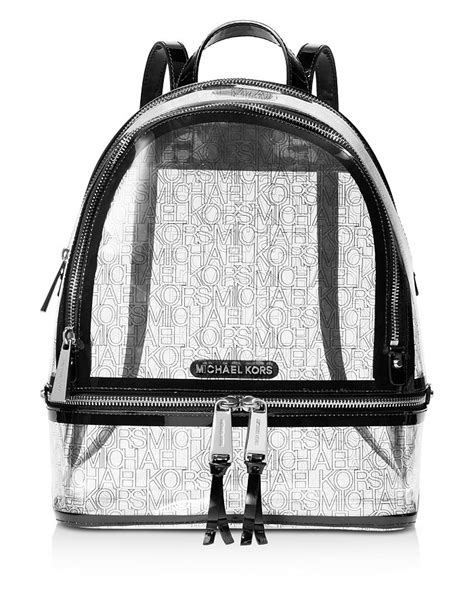 michael kors transparent backpack